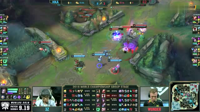 英雄联盟S9小组赛第4日 HKA vs G2免费观看