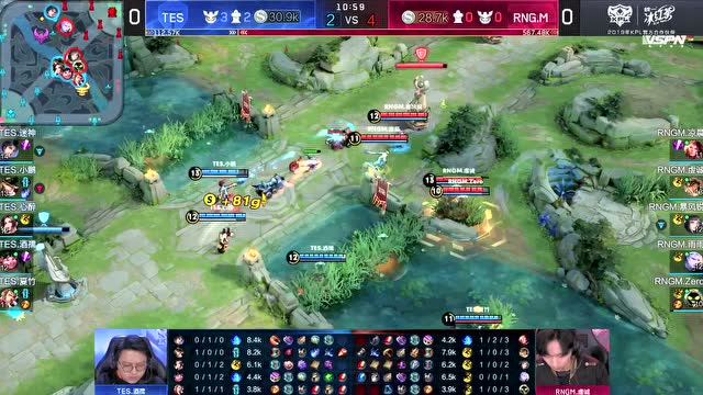 KPL2019秋季赛W9D3 RNG.M vs TES 第1场免费观看