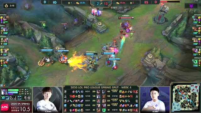 2020LPL春季赛第4周第1日 ES vs IG 第1场免费观看