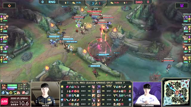 2020LPL春季赛W7D3 DMO vs RNG 第1场免费观看