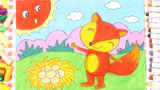 儿童画场景故事 送信的梅花鹿