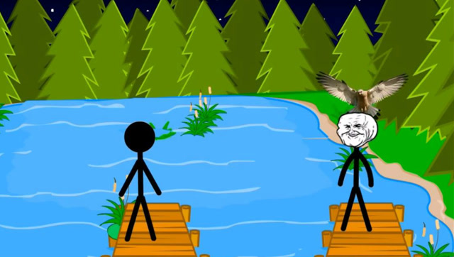 火柴人大作战：如何穿越大河，小游戏动画免费观看