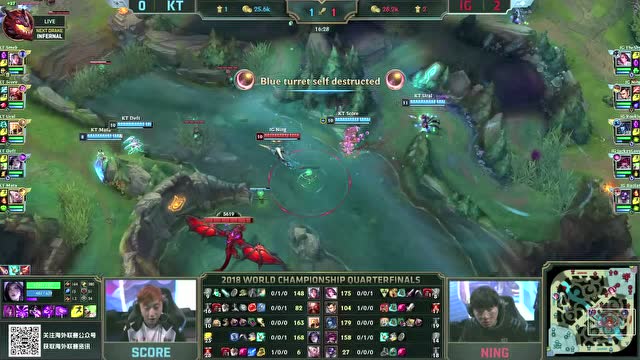 2018全球总决赛八强赛 KT vs IG game3免费观看