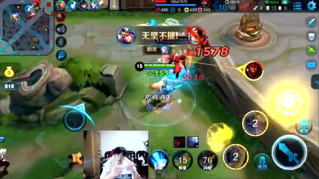 王者荣耀：献祭流雅典娜无限断三路全程不出装备！血虐对手全程无兵免费观看