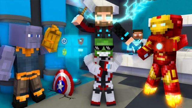 MC动画怪物学院《复仇者联盟》，毁灭之神巴迪单挑复仇者联盟！免费观看