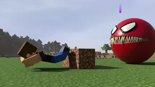 方块人能躲过红色怪物吃豆人的追击吗？免费观看