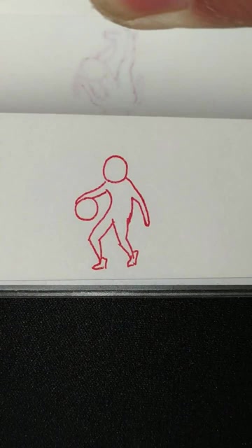 纸上篮球手翻画,谢谢观看!