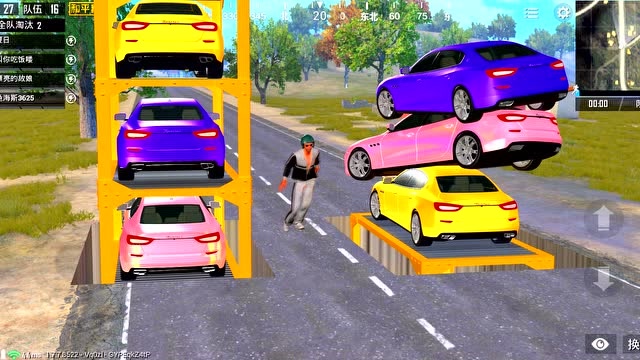 和平精英土豪就是不一样，玛莎拉蒂这么多，走路都很拽！免费观看