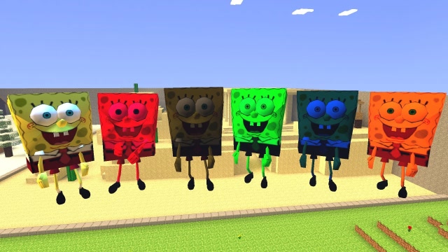 海绵宝宝没想到还有其他颜色你见过几个啊？免费观看