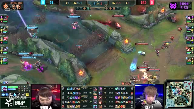SB vs DRX第一局-LCK第一周Day5 Rita官总柯基解说免费观看