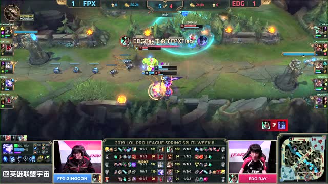 LPL春季赛比赛视频W8D4 EDG vs FPX 第3场免费观看