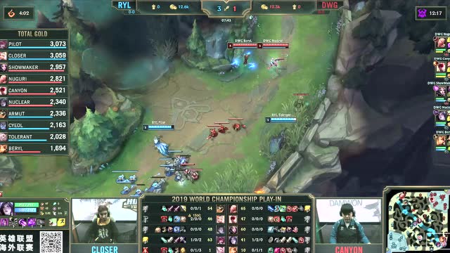 英雄联盟S9入围赛第2日第1场 RYL vs DWG免费观看