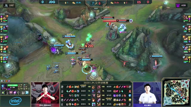 LPL2020公开训练赛第1周第1日 ES vs JDG 第1场免费观看