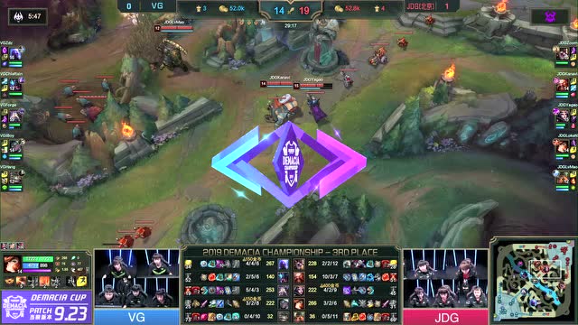2019德玛西亚杯季军赛JDG VS VG 第2场免费观看