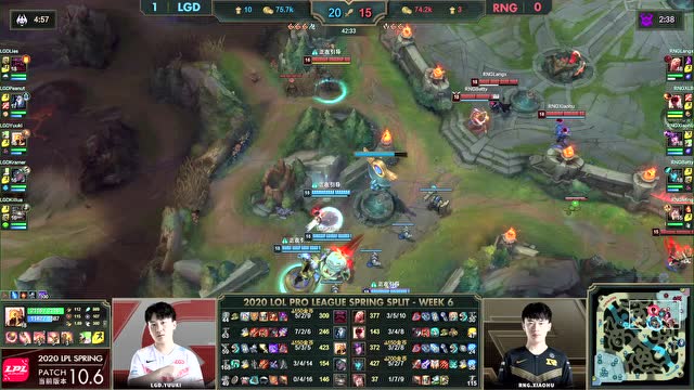 2020LPL春季赛W6D4 LGD vs RNG 第2场免费观看