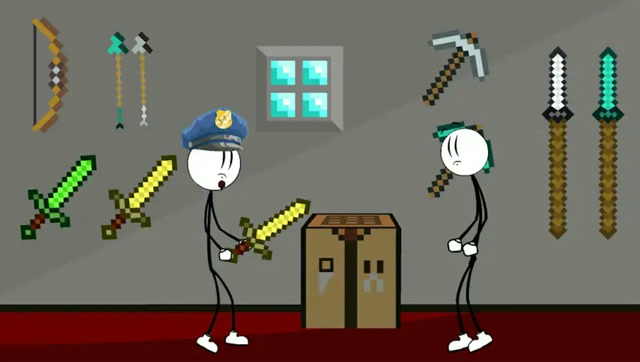 我的世界：火柴人如何用宝箱逃狱？搞笑动画免费观看