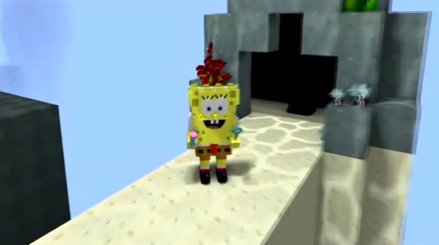 我的世界：海绵宝宝乱入上演神庙逃亡免费观看