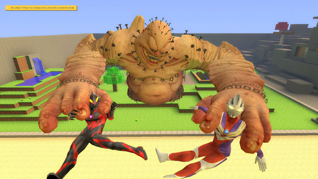 GMOD：巨型怪兽会把迪迦奥特曼和贝利亚压扁吗？免费观看