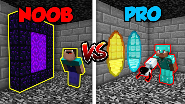 迷你君解说：我的世界 菜鸟VS大神，手枪传送门免费观看