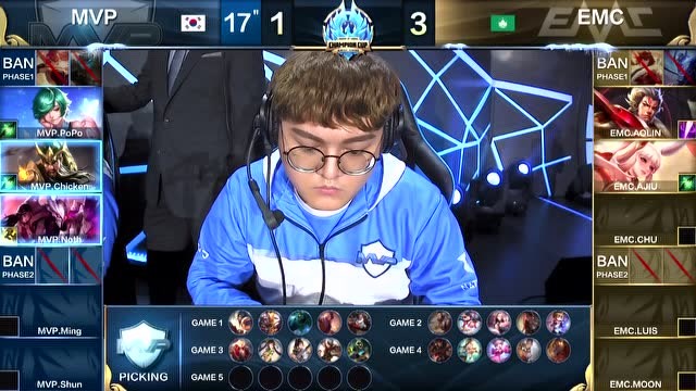 冬季杯第六比赛日：MVP vs EMC 第五局免费观看