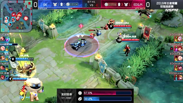 王者荣耀世界冠军杯KPL赛区选拔赛GKvsEDG.M1免费观看