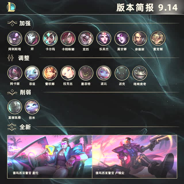 英雄联盟9.14版本公告 1-1免费观看