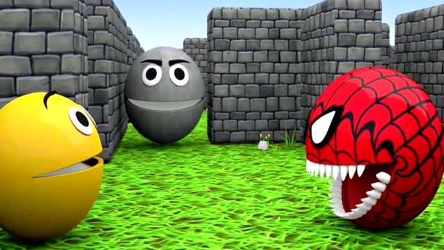 两个吃豆人在迷宫内用计击败了怪物吃豆人免费观看