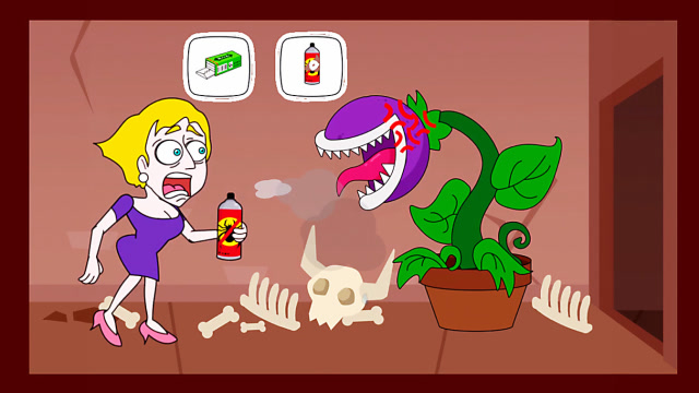 救救小姐姐 食人花想要吃肉，该用杀虫剂灭它还是给它吃口香糖呢免费观看