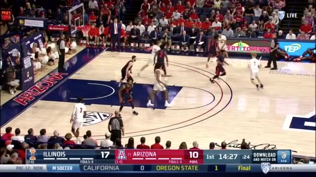 Nico Mannion對戰伊利諾斯全場23分
