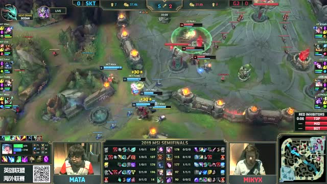 MSI半决赛 SKT vs G2：第一场免费观看