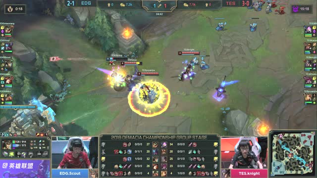 2019德玛西亚杯小组赛TES vs EDG免费观看