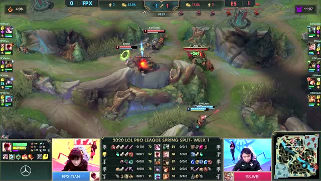 2020LPL春季赛第1周第5日 FPX vs ES 第2场免费观看