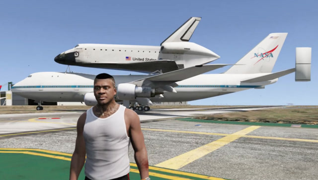 GTA5：波音飞机居然可以带动航天飞机？免费观看