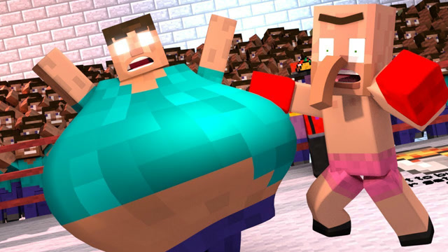 《我的世界》搞笑动画，胖子HIM上拳击台免费观看