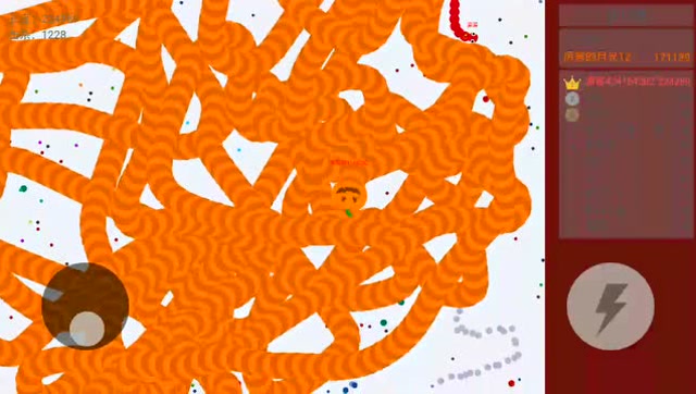 贪吃蛇大作战：21万米的南瓜贪吃蛇竟被挤到墙外去了，怎么回事？免费观看