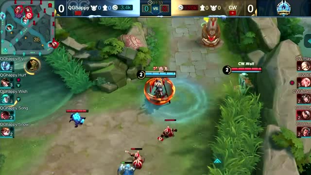 冬冠杯半决赛 QGhappy vs CW 第一局免费观看