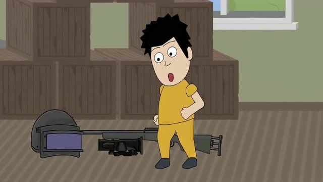搞笑吃鸡动画：开门就有三级头，运气好到爆免费观看