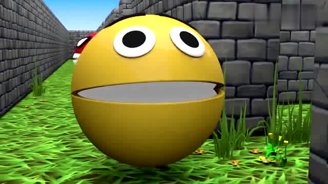 两个吃豆人在迷宫内用计击败了怪物吃豆人免费观看