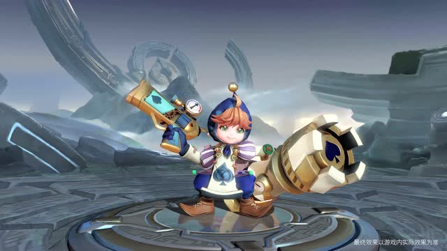 [王者荣耀]鲁班黑桃队长勇者品质皮肤展示视频免费观看