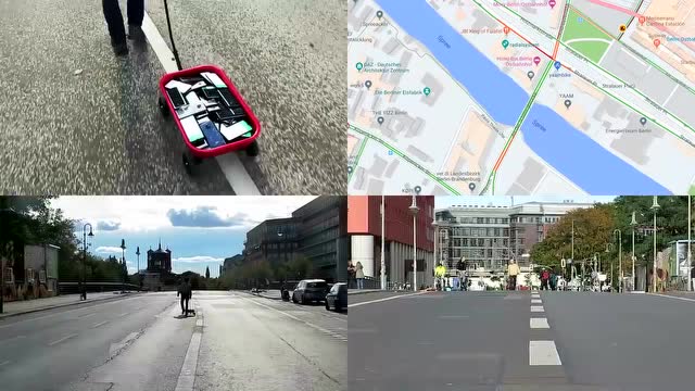 99部舊手機,讓一條空曠的道路變得擁擠。