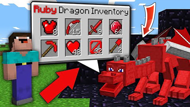 我的世界：传送门里发现恶龙，阿呆将其击杀！免费观看