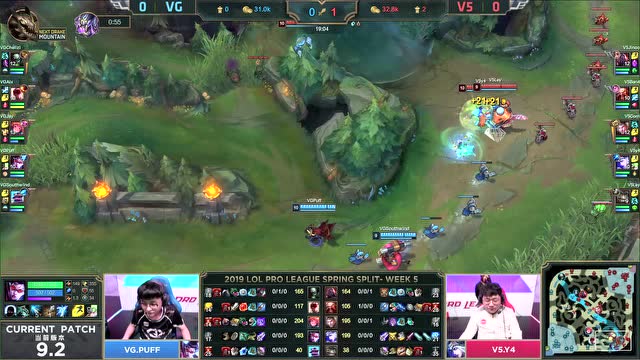 LPL春季赛比赛视频W5D3 VG vs V5 第1场免费观看