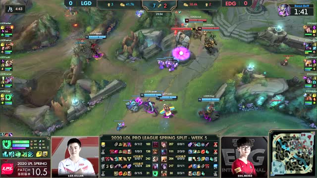 LPL春季赛W5D2 LGD vs EDG 第1场免费观看