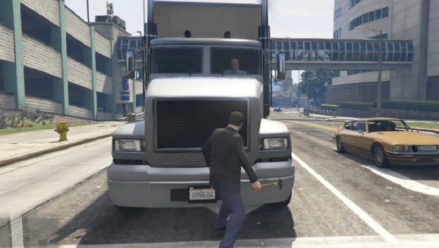 GTA5 小拳拳捶你胸口，小锤锤只能捶卡车了免费观看