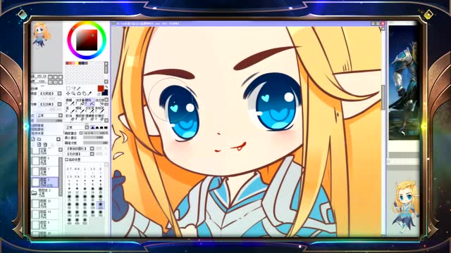 Q派画王者：这是别人家的后羿吧，这皮肤帅气中带着可爱！免费观看