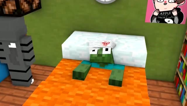 我的世界：僵尸把养成玩成了恐怖游戏，Him看得老泪纵横免费观看