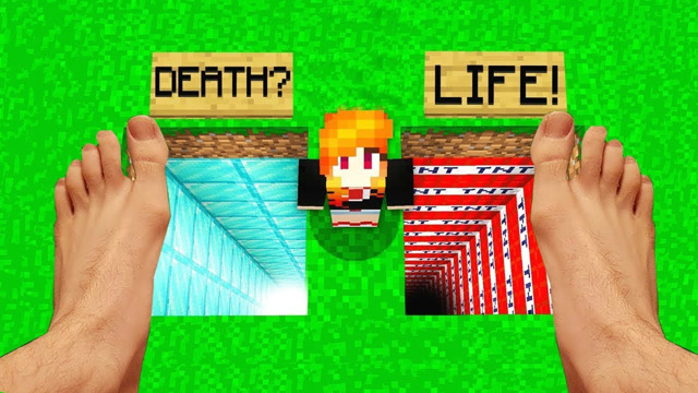 游游解说：我的世界真人版 钻石与TNT洞里有什么？免费观看