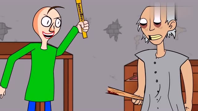 巴尔迪遇到恐怖奶奶，画面有点搞笑免费观看