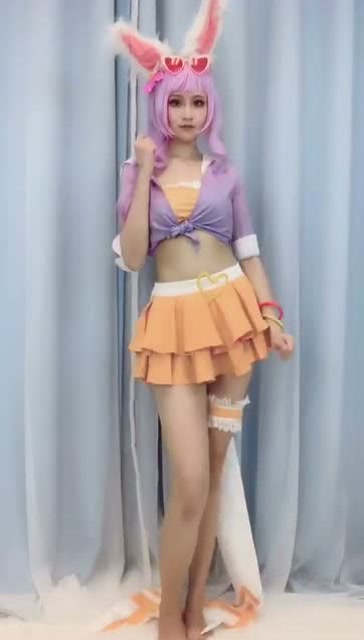 王者荣耀公孙离蜜橘之夏cos：节奏热舞，美腿吸睛免费观看