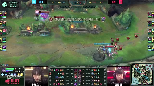 GEN vs GRF第一局-LCK第一周Day4 柯基青蛙解说免费观看